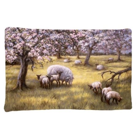 CAROLINES TREASURES Carolines Treasures BDBA0133PILLOWCASE Sheep by Daphne Baxter Fabric Standard Pillowcase BDBA0133PILLOWCASE